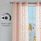 Alternate image 4 for Juicy Couture&reg; Ethel 84-Inch Light Filtering Window Curtain Panels in Pink (Set of 2)
