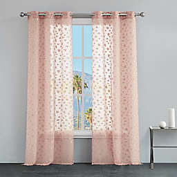 Juicy Couture® Ethel 84-Inch Light Filtering Window Curtain Panels in Pink (Set of 2)
