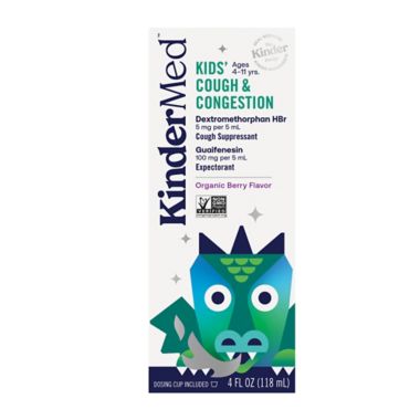 KinderMed&trade; 4 fl. oz. Kids' Cough &amp; Congestion in Organic Berry. View a larger version of this product image.