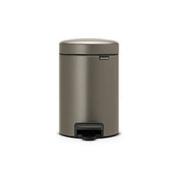 Brabantia® NewIcon 3-Liter Step-On Trash Can in Platinum
