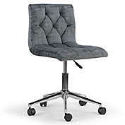 Amali Adjustable Swivel Office Chair in Grey