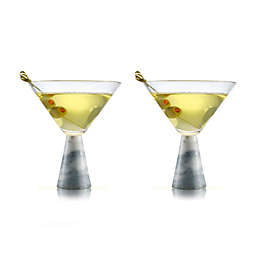 Qualia Marble Martini Glasses (Set of 2)