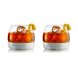 Qualia Marble Whiskey Glasses (Set of 2)