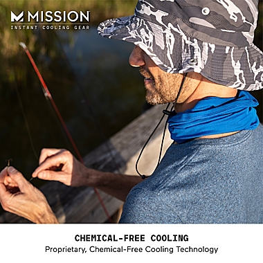 MISSION&reg; Cooling Bucket Hat in Blue. View a larger version of this product image.
