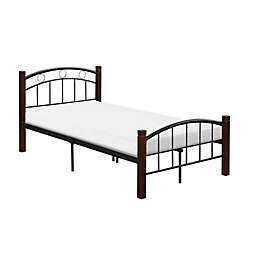 Hodedah® Metal Platform Bed in Black