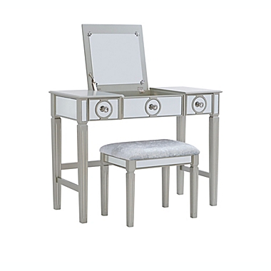 Patrice Vanity Set in Grey. View a larger version of this product image.