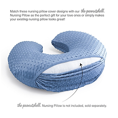 The Peanutshell&trade; 2-Pack Navy Dinosaur Nursing Pillow Covers. View a larger version of this product image.