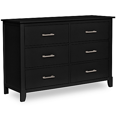Dream On Me Universal Double Dresser in Black. View a larger version of this product image.