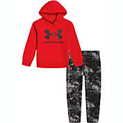 Under Armour&reg; 2-Piece Big Logo Tie-Dye Hoodie and Jogger Set in Red