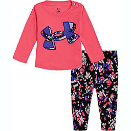 Under Armour® Size 0-3M 2-Piece Kaleidoscope Top and Legging Set in Pink