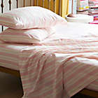 Alternate image 1 for The Novogratz Corbel Stripe Twin XL Sheet Set in Pink