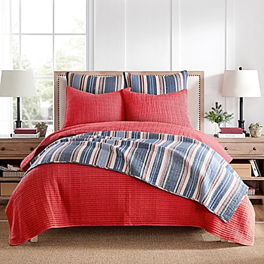 Levtex Home Oliver 3-Piece Full/Queen Quilt Set in Blue. View a larger version of this product image.