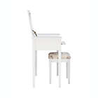 Alternate image 14 for Folding-Top 2-Piece Vanity Set with Butterfly-Print Bench in White