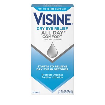 Visine 0.50 Fl. Oz. Dry Eye Relief All Day Comfort Lubricant Eye Drops Clear