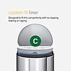 Alternate image 1 for simplehuman&reg; Code C 10-12-Liter Custom Fit Liners in White