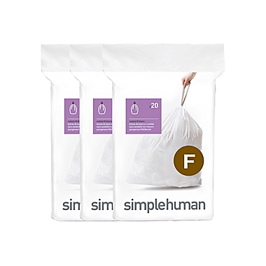 simplehuman&reg; Code F 25-Liter Custom Fit Liners. View a larger version of this product image.