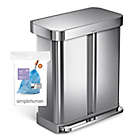 Alternate image 5 for simplehuman&reg; Code H 60-Pack 30-35-Liter Custom-Fit Recyclable Liners in Blue