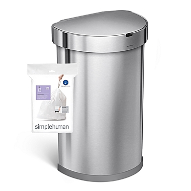 simplehuman&reg; Code J 60-Pack 30-40-Liter Custom Fit Liners. View a larger version of this product image.