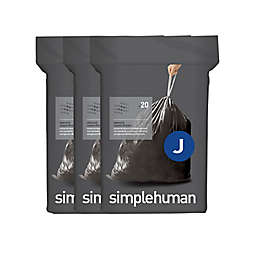 simplehuman® Code J 60-Pack 30-45-Liter Odorsorb Custom-Fit Liners