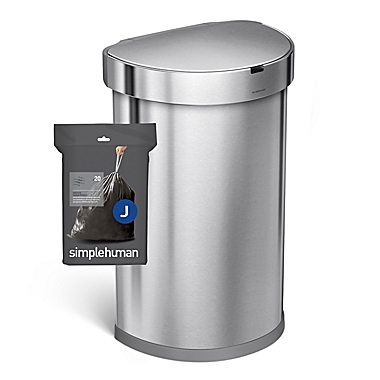 simplehuman&reg; Code J 60-Pack 30-45-Liter Odorsorb Custom-Fit Liners. View a larger version of this product image.