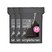 simplehuman&reg; Code M 60-Pack 45-Liter Odorsorb Custom Fit Liners in Black