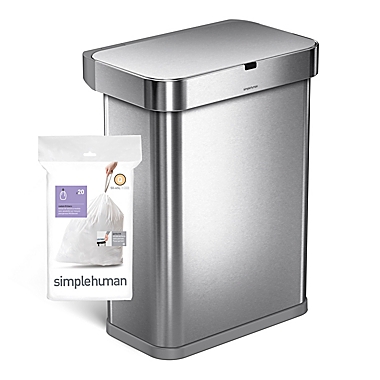 simplehuman&reg; Code Q 60-Pack 50-65-Liter Custom Fit Liners. View a larger version of this product image.