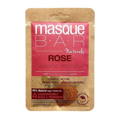 MasqueBAR&trade; Natural Rose Sheet Mask. View a larger version of this product image.