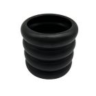Alternate image 2 for Mini Ribbed Outdoor Planter in Black