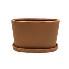 Alternate image 0 for Small Outdoor Pot Planter with Saucer in Terracotta