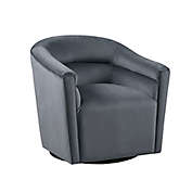 Madison Park&reg; Ryker Upholstered Barrel 360 Degree Swivel Chair