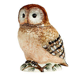 Certified International Winter's Walk 3D Owl Cookie Jar