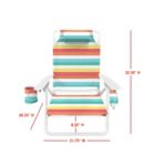 Alternate image 3 for H for Happy&trade; 5-Position Beach Chair in Pink/Yellow