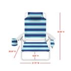 Alternate image 5 for H for Happy&trade; 5-Position Beach Chair in Blue Stripe