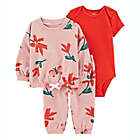 Alternate image 0 for carter&#39;s&reg; Newborn 3-Piece Floral Cardigan, Bodysuit, and Pant Set in Pink