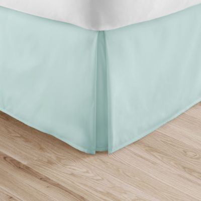 Home Collection Pleated Queen Bed Skirt in Aqua