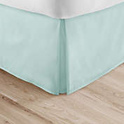 Home Collection Pleated California King Bed Skirt in Aqua