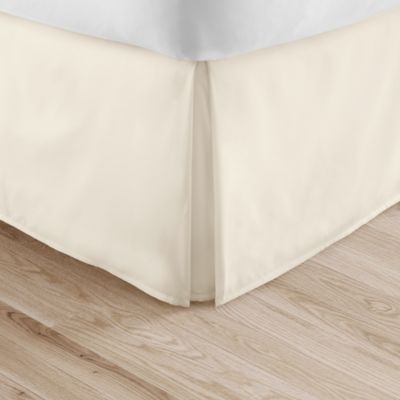 Dust Ruffle Bed Skirt Microfiber Wrap with Platform Taupe Queen/King All Size 