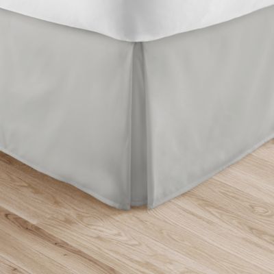 Home Collection Pleated King Bed Skirt In Light Grey