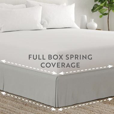 Home Collection Pleated California King Bed Skirt in Light Grey. View a larger version of this product image.