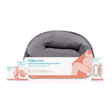 Frida Mom Adjustable Keep-Cool Pregnancy Pillow in Grey. View a larger version of this product image.