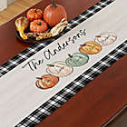 Alternate image 1 for Fall Family Pumpkins Personalized 16-Inch x 96-Inch Table Runner