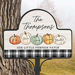 Fall Family Pumpkins PZ Magnetic Garden Sign
