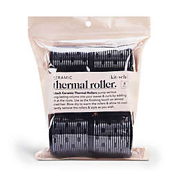KITSCH 8-Piece Kitsch Pro Ceramic 2.25 Self Grip Thermal Velcro Hair Rollers in Black