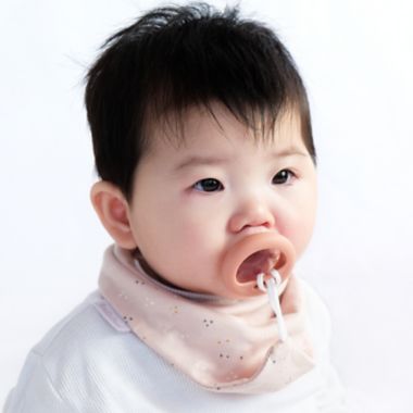 BooginHead&reg; 2-Piece Rainbows Bandana Bib Teether and PaciGrip Bib Set in Pink/Multi. View a larger version of this product image.