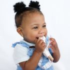 Alternate image 3 for BooginHead&reg; BunBun Baby Teether &amp; Pacifier Clip Combo in Pink Rainbows