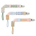 Alternate image 0 for BooginHead&reg; PaciGrip 3-Pack Pacifier Straps in Geometric Pinks