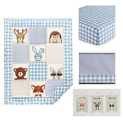 ever &amp; ever&trade; Forest Friends 4-Piece Crib Bedding Set in Blue
