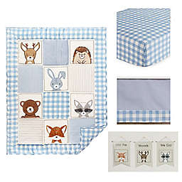 ever & ever™ Forest Friends 4-Piece Crib Bedding Set in Blue