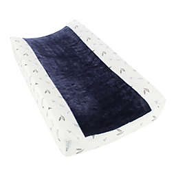 ever & ever™ Bear Picnic Changing Pad Cover in Blue