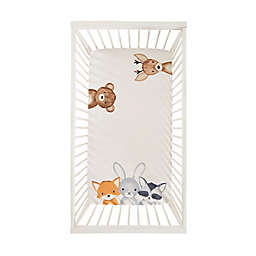 ever & ever™ Forest Friends Photo Op Fitted Crib Sheet in White